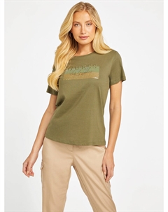 Футболка Junie с круглым вырезом, цвет Dusty Sage Guess factory