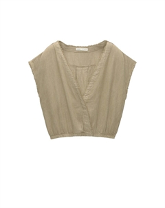 Блузка с коротким рукавом Blouse, желтый Pull & bear