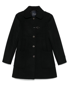 Однобортное пальто, черный Fay