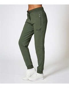 Темно-зеленые джоггеры с карманами на молнии и манжетами, темно-зеленый Pineapple