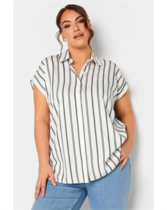 Рубашка из 100% хлопка на пуговицах, белый Yours curve