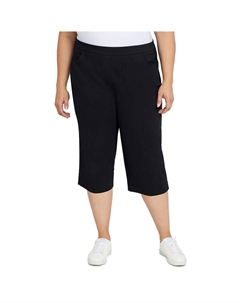 Брюки-капри Allure Plus, черный Alfred dunner