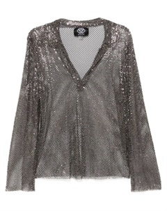 Туника с кристаллами, серый Santa brands