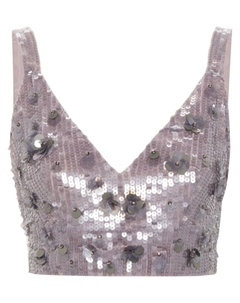 Топ с пайетками, серый Parosh