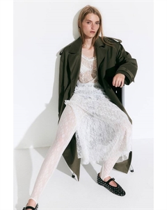 Кружевные леггинсы с подставкой для ног, бежевый H&m