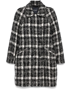 Двубортное пальто, черный Fay