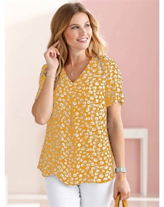 Блуза-комбинация, цвет Gelb-Bedruckt Classic basics