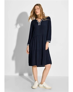 Платье-туника, длина до колена, синий Cecil