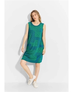 Летнее платье, длина до колена, зеленый Cecil