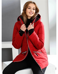 Стеганая куртка с капюшоном, красный Classic basics