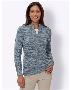 Классический кардиган Basics, цвет Rauchblau-Ecru-Meliert Classic basics