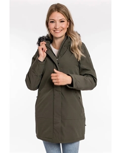 Parka "DIAMOND PEAK Women", со съемной отделкой из искусственного меха, цвет Stone Deproc active