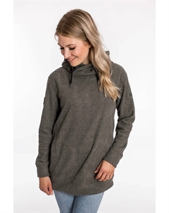 Толстовка с капюшоном "SWEAT ALBERTA WOMEN", из функционального флиса пике, антрацит Deproc active