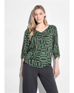 Блузка-рубашка, выполненная из мягкой вискозы, зеленый Cecil