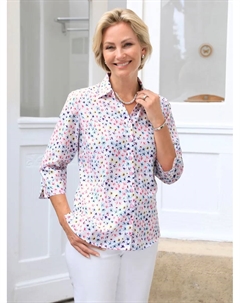 Блуза с короткими рукавами, цвет Rosé-Ecru-Bedruckt Classic basics