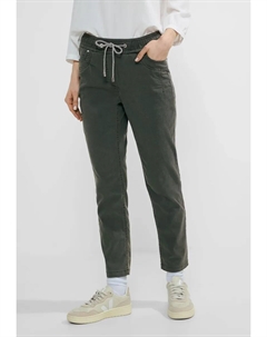 Брюки Jogger, средняя талия, хаки Cecil