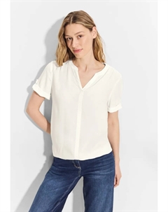 Блузка с короткими рукавами, белый Cecil
