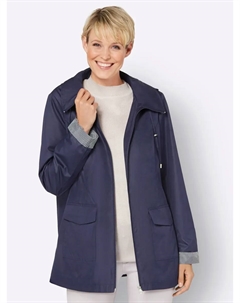 Длинная куртка с капюшоном, цвет морской волны Classic basics