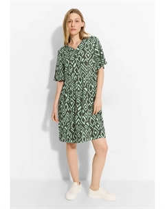 Летнее платье из вискозы, хаки Cecil