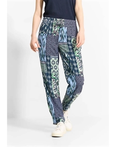 Тканевые брюки свободного кроя, синий Cecil