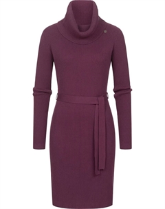 Платье-свитшот в стиле "Мийя", теплое зимнее платье с широкой водолазкой, цвет Pflaume Ragwear