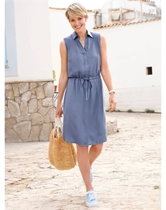 Классическое базовое платье-майка "Платье", синий Classic basics