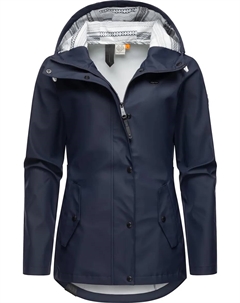 Дождевик "YM-Marge", с капюшоном, стильная переходная куртка с большим капюшоном, синий Ragwear