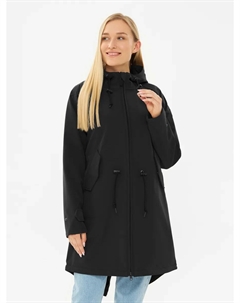 Прочная куртка из софтшелла "Island Friese", без ПВХ и ПФУ, водоотталкивающая, ветронепроницаемая, с капюшоном, черный Derbe