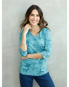 Рубашка с рукавом 3/4 "Shirt", цвет Ozean Classic basics