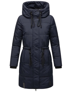 Стеганое пальто Наваху "Сахарная Лапа XIV", стильная зимняя парка с регулируемым капюшоном, цвет морской волны Navahoo