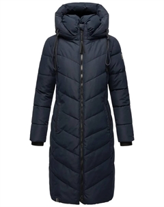 Стеганое пальто Наваху "Сахнекатции XIV", шикарное зимнее пальто с уютным теплым воротником-стойкой, цвет морской волны Navahoo