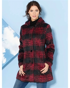 Уличная куртка с капюшоном, цвет Schwarz-Rot-Kariert Classic basics