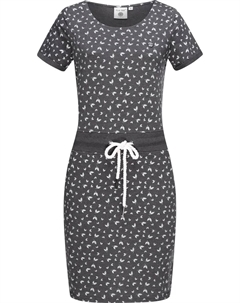 Летнее платье "L80023", пляжное платье из легкого трикотажа со шнуром, серый Peak time