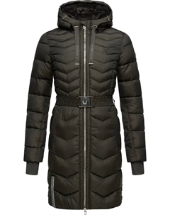 Стеганое пальто "Цикламен", стильное зимнее пальто с шикарными деталями, антрацит Navahoo