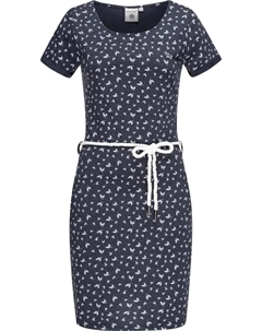 Летнее платье "L80022", пляжное платье из легкого трикотажа со шнуром, синий Peak time