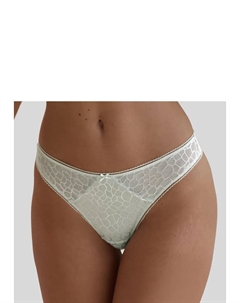 Стринги "Кьяра" с графичным сетчатым узором, мятный Lascana