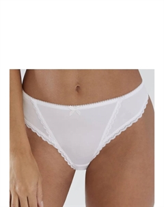 Трусики "Camille" с тонкой кружевной отделкой, кремовый S.oliver