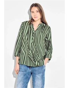 Блуза с длинными рукавами и планкой с пуговицами, хаки Cecil