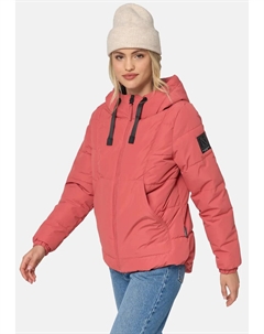 Стеганая куртка "Ледяные шары", с капюшоном, стильная женская зимняя куртка с капюшоном, розовый Navahoo