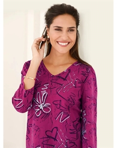 Рубашка с рукавом 3/4 "Shirt", фуксия Classic basics