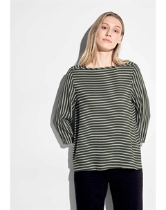 Блузка-рубашка с рукавами 3/4, хаки Cecil