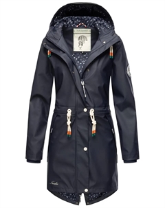 Дождевик "Tropical Stormoo", с капюшоном, модный женский уличный плащ, синий Navahoo