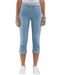 Джинсы-капри (1 шт.), цвет Blue-Bleached Classic basics