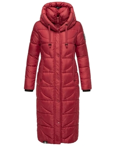 Стеганое пальто Наваху "Вафля", модное зимнее пальто с разрезами и капюшоном, розовый Navahoo