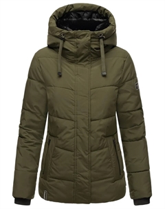 Стеганая куртка Наваху "Скажи да XIV", с капюшоном, теплая стеганая зимняя куртка с капюшоном, зеленый Navahoo