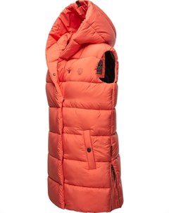 Стеганый жилет "Madilynaa", стильный женский жилет без рукавов с капюшоном, коралловый Navahoo