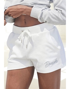 Шорты для отдыха в стиле Loungewear с маленькой блестящей вышивкой логотипа, костюм для отдыха Loungewear, цвет Ecru Bench