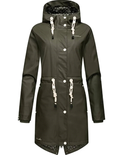 Дождевик "Цветок океана" с капюшоном, модный женский уличный плащ, зеленый Navahoo