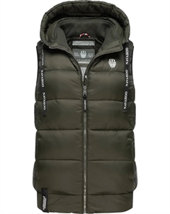 Стеганый жилет "Kassidy", стильный женский жилет без рукавов с капюшоном, зеленый Navahoo