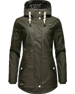 Дождевик "Oceans Heart", с капюшоном, стильный непромокаемый плащ с капюшоном, зеленый Navahoo